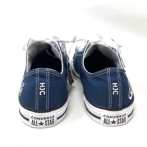 Converse Ctas Low Top White Blue Wedding Canvas Men Sneakers Custom 171213C-BUWH - Picture 5 of 10